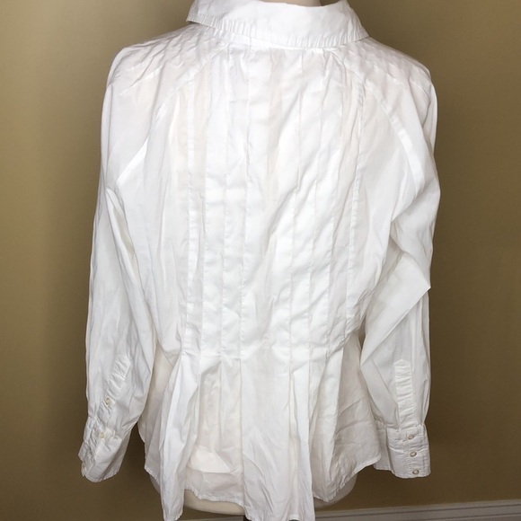 Motto Australia Is hire Cotton Pleated Button Down Shirt L - Picture 4 of 7
